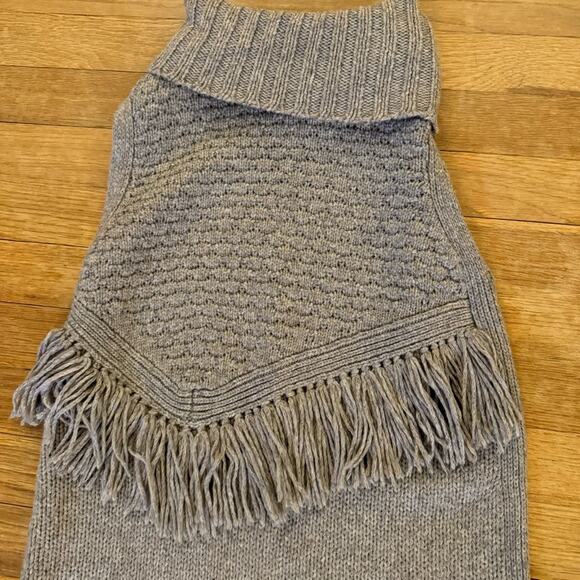 Morgan Carper Nomad gray wool blend turtleneck knee length sheath dress XS
 b24 - Picture 4 of 15